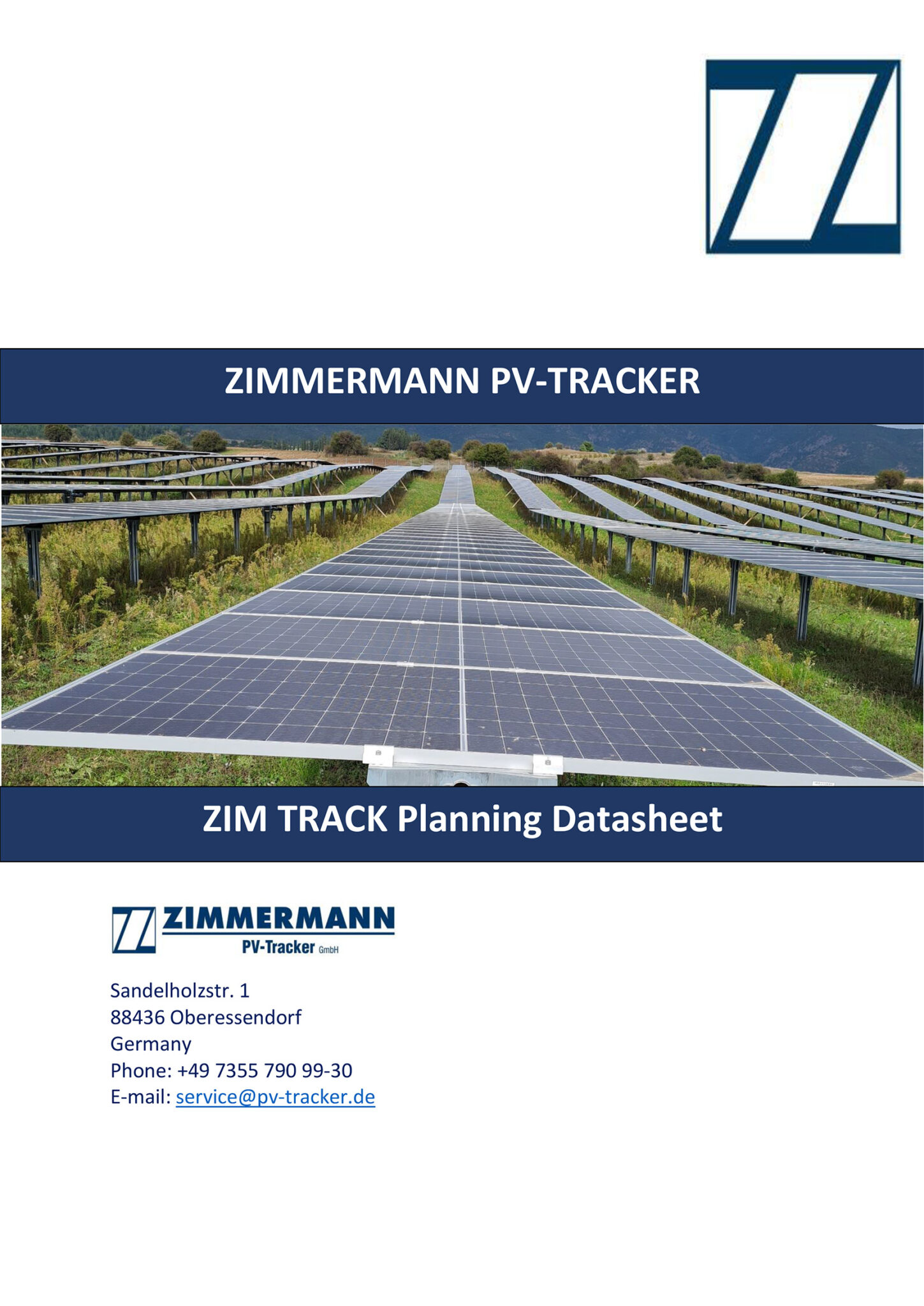 Certification and Bankability - ZIMMERMANN PV-Tracker